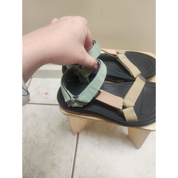 Teva Hurricane XLT2 Sandals Womens 7 Sage Green Beige Pink 1019235 - Picture 3 of 5